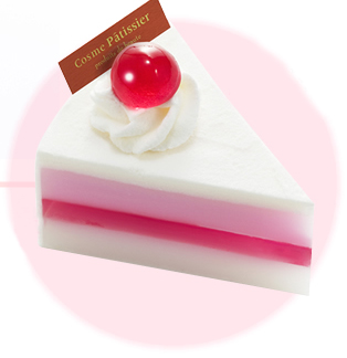 ケーキ石鹸：イチゴケーキ